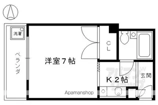 ハイツ加藤【203号室】の間取り