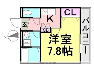 アクシリア尼崎【105号室】の間取り