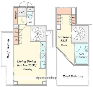 ラ・ステージ坂町【5階】の間取り