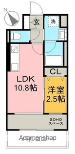 J.リヴェール高知一宮【3階】の間取り