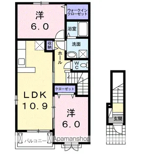 コンフォールNA【2階】の間取り