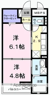 東京都あきる野市引田【マンション】の間取り
