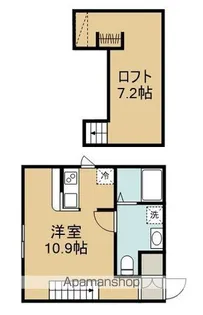 プリマ高麗川 壱番館【1階】の間取り