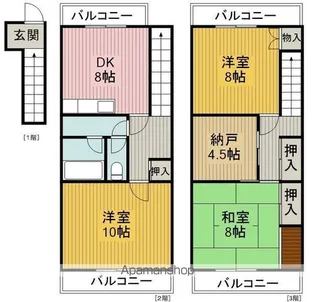 ヴェルデ本町B号【2階】の間取り