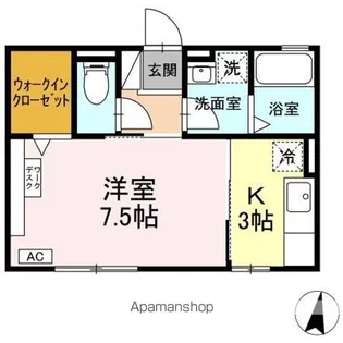 ルミエール中沼【2階】の間取り