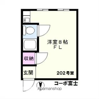 コーポ富士【2階】の間取り