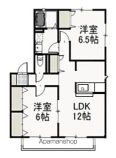 リジョイスタウン B【2階】の間取り