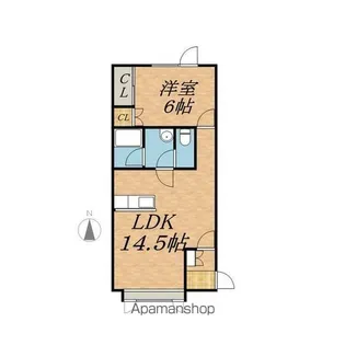 コーポフラワーⅠ【2階】の間取り