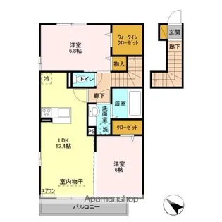 LA・LUCE KEYAKI B【2階】の間取り