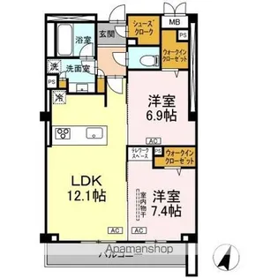 プライム フォレスト 百合ケ丘【3階】の間取り