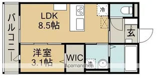 カトレア(砂)【3階】の間取り