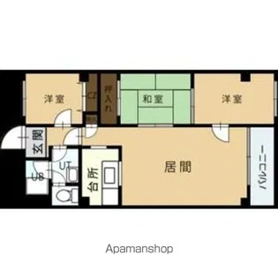 ローヤルハイツ月寒東34【2階】の間取り