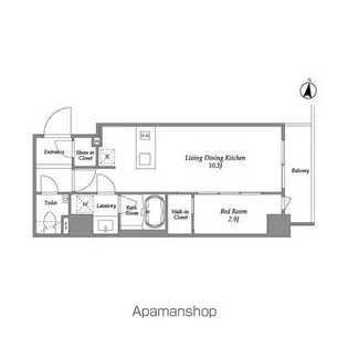 IPSE代々木上原【4階】の間取り