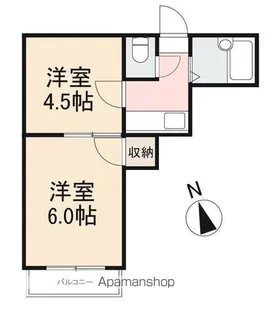 2Kの間取り画像