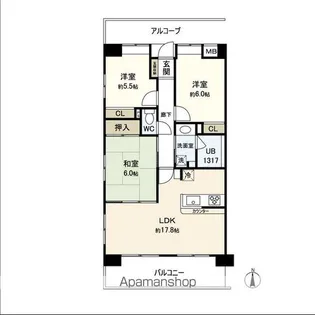 MFPRコート宮町【8階】の間取り
