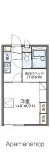 レオパレスルミエール【102号室】の間取り