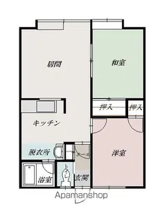シティハウスNO.4【2階】の間取り