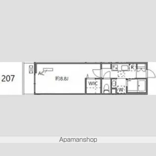 ウィンドテラス矢切【2階】の間取り