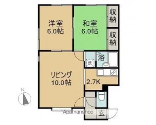 セブンマンション【202号室】の間取り