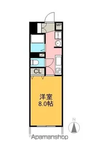 ソレイユ山代【2階】の間取り