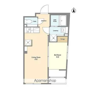 ミリアレジデンス早稲田山吹町【5階】の間取り