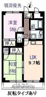 ジュネス南蔵王 弐番館【301号室】の間取り