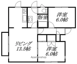 トリオ383【3階】の間取り