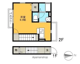 メゾン・ド・シャン【2階】の間取り