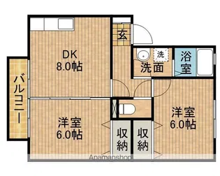 アドミラブール【1階】の間取り