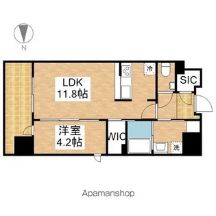 1LDKの間取り画像