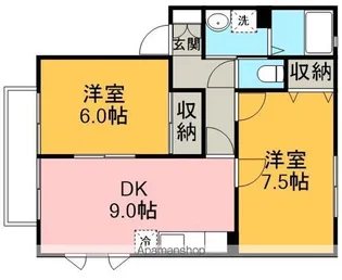モンテベルテA【2階】の間取り