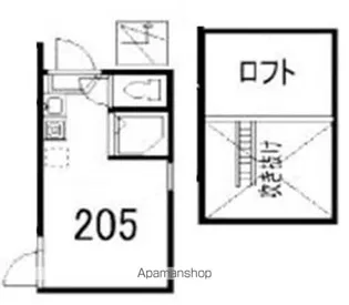 フェリスミラベル【2階】の間取り