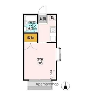 グリーンプラザ B【1階】の間取り