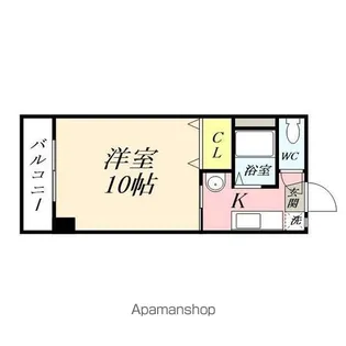 アジュール下中野【605号室】の間取り