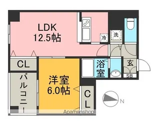 S−FORT警固タワー【15階】の間取り