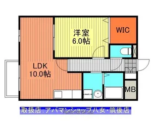 アムールやめハイム【202号室】の間取り