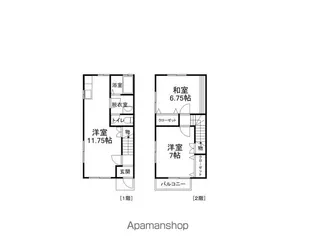 メゾン・カネセンB【1階】の間取り