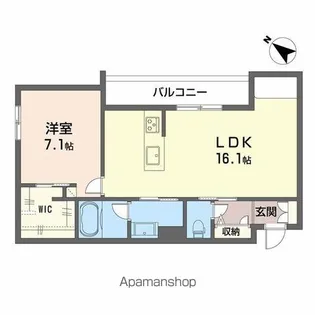シャーメゾンマーレ竹下【306号室】の間取り