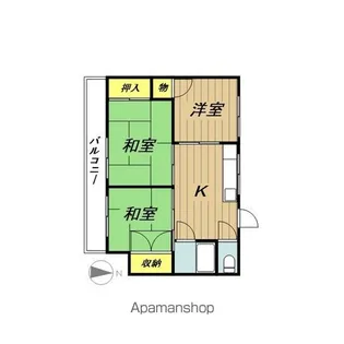 武四ハイツ【2階】の間取り