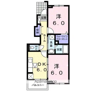 フィオーレ【1階】の間取り