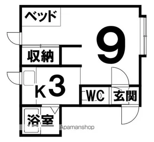 ハイツアワノ1【1階】の間取り