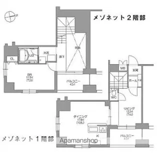 MAISON DE N【702号室】の間取り