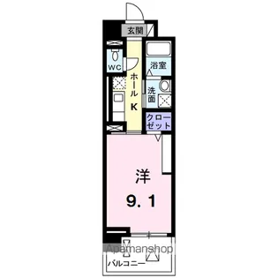 アヴァンセ・フルール【2階】の間取り