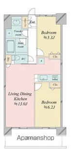 レジディア南千住【8階】の間取り