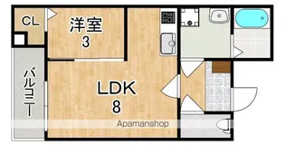 ジーメゾン奈良大安寺【2階】の間取り