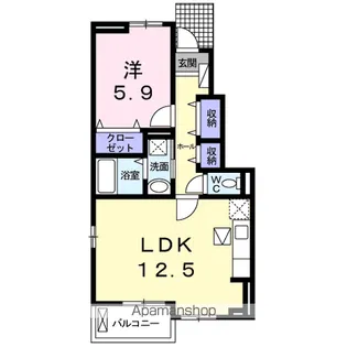ヴィ コンフォール Ⅴ【1階】の間取り