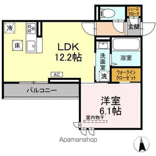 セイル吉備【1階】の間取り