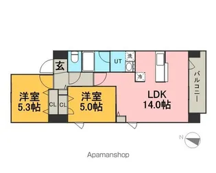 AMABILIS【4階】の間取り