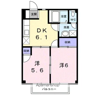 ボヌール・みき【2階】の間取り