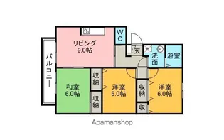 グリーンパーク【3階】の間取り